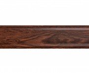 Плінтус San Decor Comfort з кабель каналом ПВХ дуб темний 222