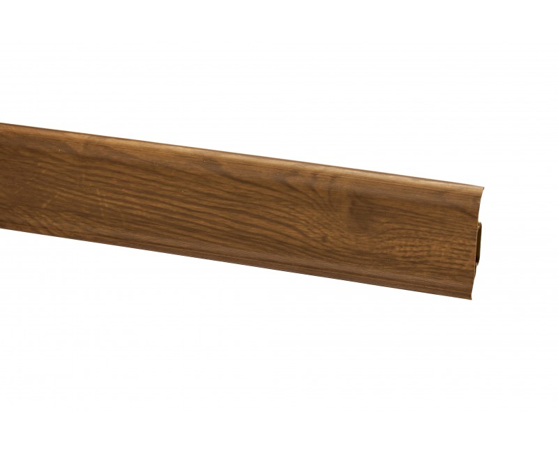 Плінтус San Decor з двох частин ПВХ бурбон натуральний 108
