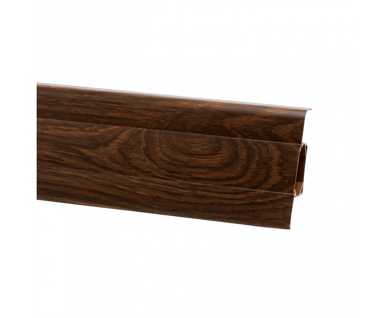 Плінтус San Decor Elegance з кабель каналом ПВХ венге моколо 706