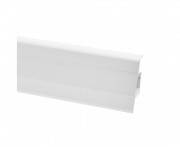 Плінтус San Decor Elegance з кабель каналом ПВХ білий 719
