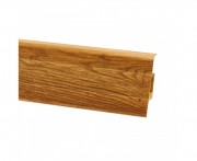 Плінтус San Decor Elegance з кабель каналом ПВХ дуб елегант 735