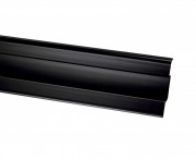 Плінтус San Decor Elegance з кабель каналом ПВХ чорний 790