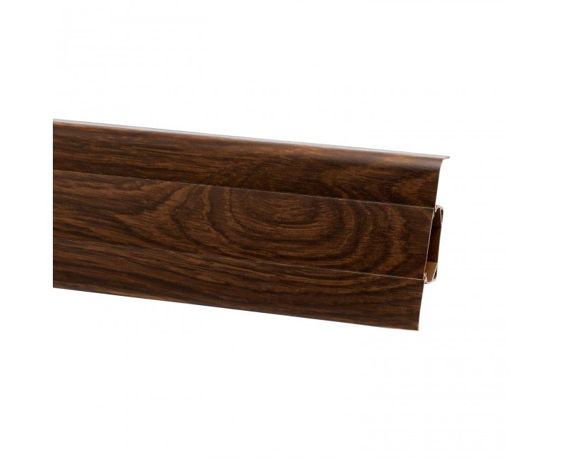 Плинтус San Decor Elegance с кабель каналом ПВХ венге моколо 706