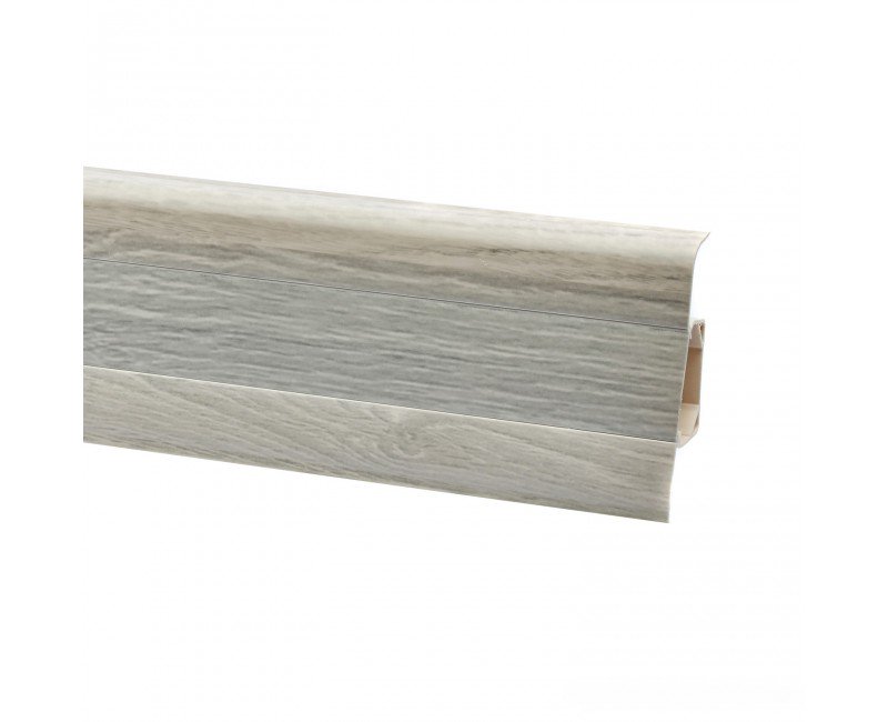 Плінтус San Decor Elegance з кабель каналом ПВХ дуб тосколано 791