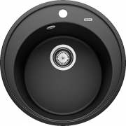Мийка для кухні Blanco Riona 45 Ø50 см SILGRANIT® PuraDur® чорний 526095