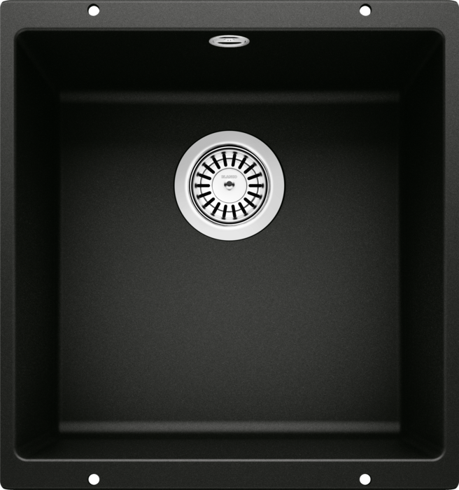 Мойка для кухни Blanco Rotan 400-U 43х46 см SILGRANIT® PuraDur® черный 526097