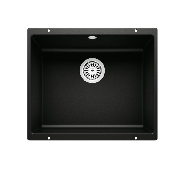 Мийка для кухні Blanco Rotan 500-U 53х46 см SILGRANIT® PuraDur® чорний 526098