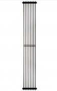 Дизайнерський радіатор Betatherm Metrum 2 180х25,5 см сталь чорний BM6 2180-30/08 9005М 66
