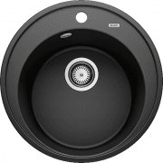 Мойка для кухни Blanco Riona 45 Ø50 см SILGRANIT® PuraDur® черный 526095