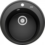 Мойка для кухни Blanco Riona 45 Ø50 см SILGRANIT® PuraDur® черный 526095
