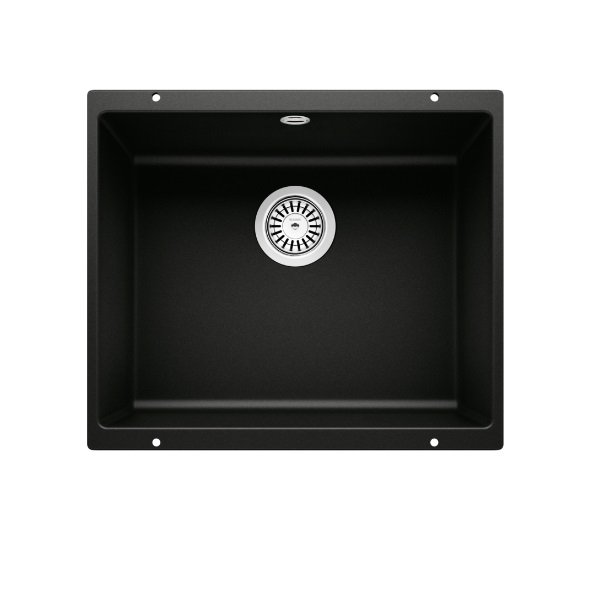 Мийка для кухні Blanco Rotan 500-U 53х46 см SILGRANIT® PuraDur® чорний 526098