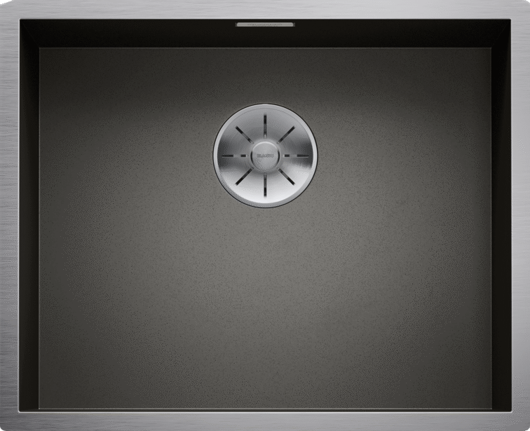 Мийка для кухні Blanco Zerox 500-U 54х44 см під стільницю темна сталь 526243