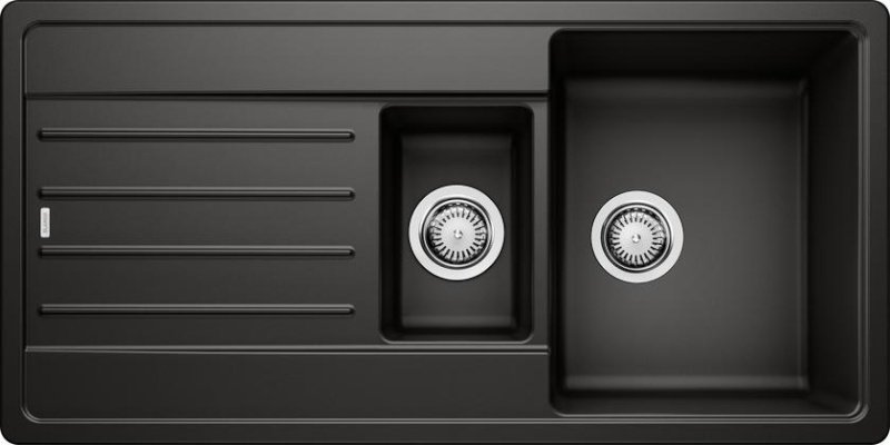 Мийка для кухні Blanco Legra 6 S 100х50 см SILGRANIT® PuraDur® чорний 526086