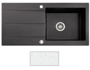 Мойка для кухни Marmorin Bario 1k 10 100х50 см искусственный камень Magranit белый 120 113 006