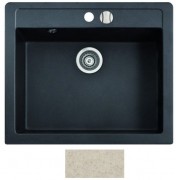 Мийка для кухні Marmorin Bario 1k 59х50 см штучний камінь Magranit пісочний 120 103 007