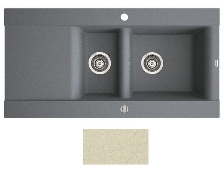 Мойка для кухни Marmorin Voga II 1,5k 10 100х51 см искусственный камень Magranit сафари 712 513 001