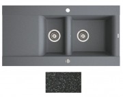Мойка для кухни Marmorin Voga II 1,5k 10 100х51 см искусственный камень Magranit черный 712 513 002