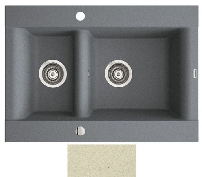 Мойка для кухни Marmorin Voga II 1,5k 72,5х51 см искусственный камень Magranit сафари 712 503 001