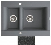 Мойка для кухни Marmorin Voga II 1,5k 72,5х51 см искусственный камень Magranit черный 712 503 002