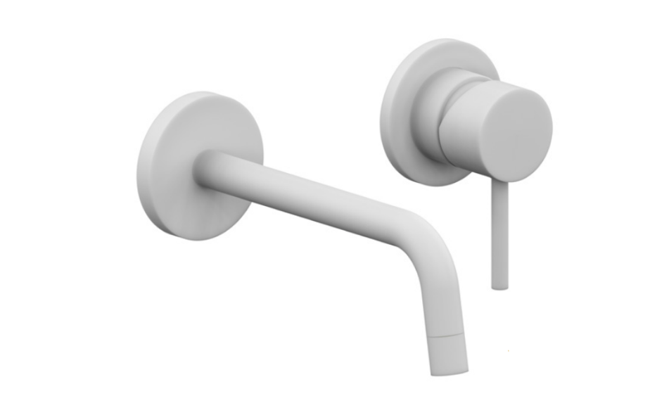 Настінний змішувач для раковини PAFFONI Light білий матовий LIG 006 BO 70