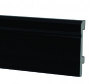 Плинтус Salag Sierra 80 полиуретан черный SI8002