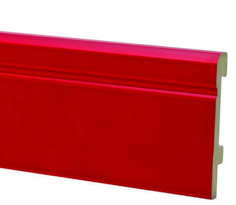 Плинтус Salag Sierra 80 полиуретан красный SI8003