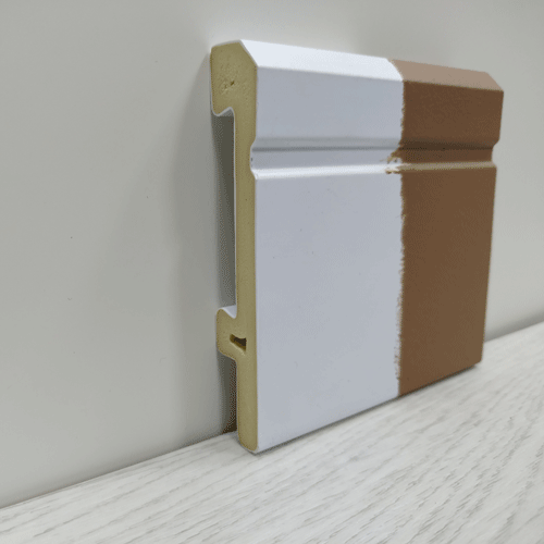 Плінтус Salag Sierra 80 поліуретан під фарбування SI8000