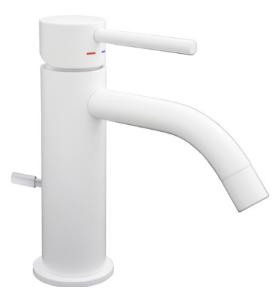 Змішувач для раковини PAFFONI білий матовий LIG 071 BO