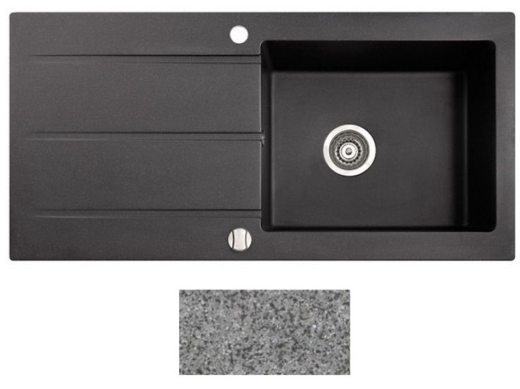 Мийка для кухні Marmorin Bario 1k 10 100х50 см штучний камінь Magranit сірий 120 113 003