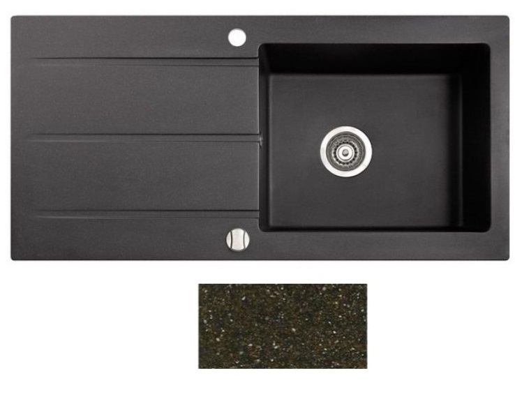 Мойка для кухни Marmorin Bario 1k 10 100х50 см искусственный камень Magranit коричневый 120 113 004