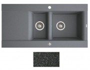 Мойка для кухни Marmorin Voga II 1,5k 10 100х51 см искусственный камень Magranit черный 712 513 002