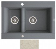Мойка для кухни Marmorin Voga II 1,5k 72,5х51 см искусственный камень Magranit песочный 712 503 007