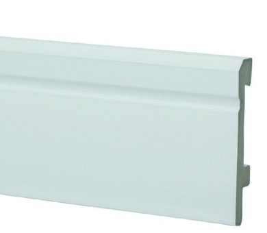 Плинтус Salag Sierra 80 полиуретан белый SI8001