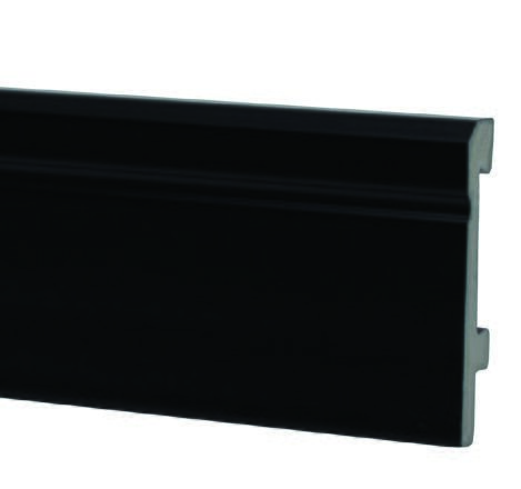 Плинтус Salag Sierra 80 полиуретан черный SI8002