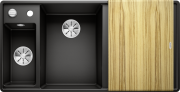 Мийка для кухні Blanco Axia III 6 S-F чаша зліва 99х50 см SILGRANIT® PuraDur® чорний 525853