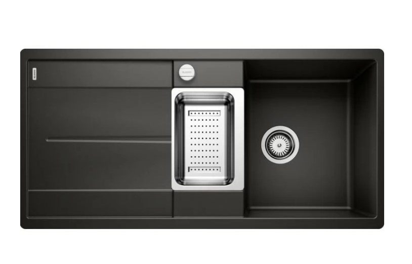 Мойка для кухни Blanco Metra 6 S-F 99х49 см SILGRANIT® PuraDur® черный 525929
