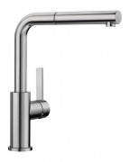 Смеситель для кухни Blanco Lanora-S-F с вытяжной лейкой нержавеющая сталь 526180