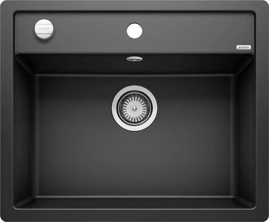 Мийка для кухні Blanco Dalago 6-F 60,5х50 см SILGRANIT® PuraDur® чорний 525875