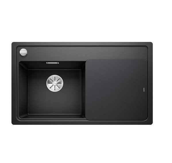Мийка для кухні Blanco Zenar 45 S-F 84,8х49,8 см SILGRANIT® PuraDur® чорний 526038