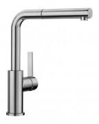 Змішувач для кухні Blanco Lanora-S-F з витяжною лійкою нержавіюча сталь 526180