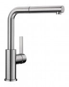 Смеситель для кухни Blanco Lanora-S-F с вытяжной лейкой нержавеющая сталь 526180