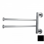 Тримач для рушників 3SC Europe поворотний латунь чорний EU19NO