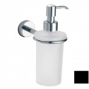 Дозатор для рідкого мила 3SC Europe настінний чорний/матове скло EU01DPFNO