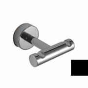 Крючок для ванной 3SC Europe двойной латунь черный матовый EU12NO