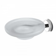 Мыльница для ванной 3SC Europe с держателем хром/матовое стекло EU01FSL