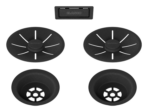 Відвідна арматура Blanco InFino® з переливом чорний матовий 239979