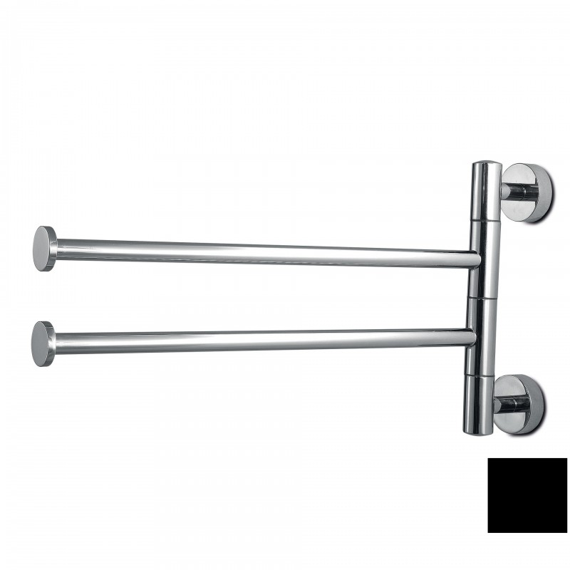 Тримач для рушників 3SC Europe поворотний латунь чорний EU19NO