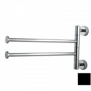 Тримач для рушників 3SC Europe поворотний латунь чорний EU19NO