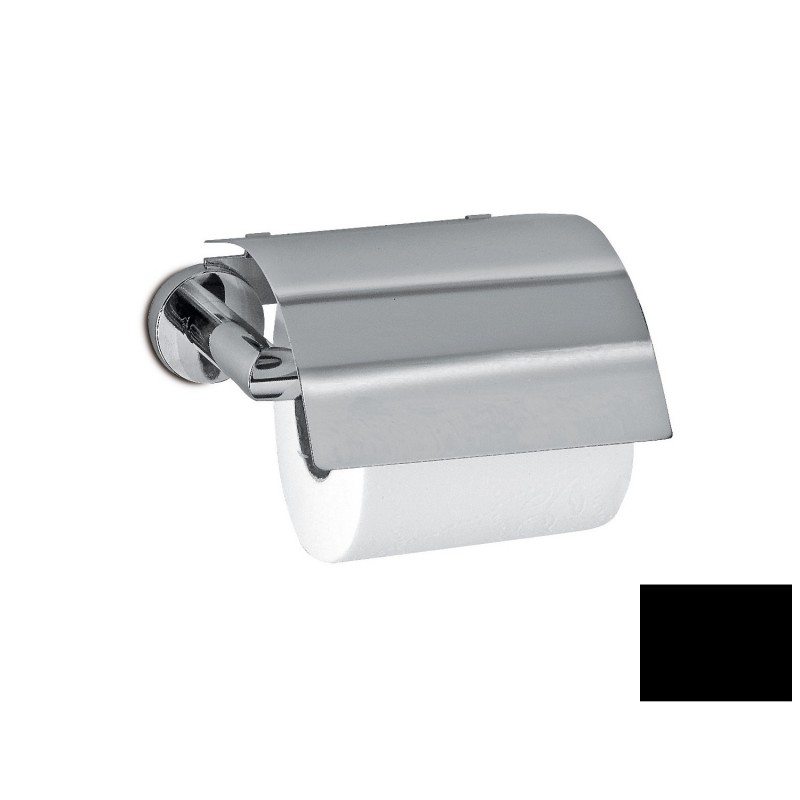 Держатель для туалетной бумаги 3SC Europe с крышкой латунь черный матовый EU06CNO