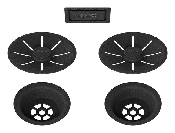 Отводная арматура Blanco InFino® с переливом черный матовый 239979